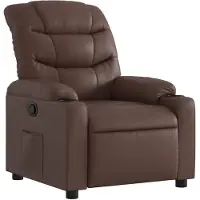 vidaXL Fauteuil relax brun similicuir