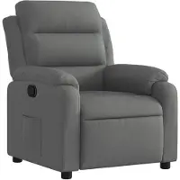 vidaXL Fauteuil relax gris foncé Tissu