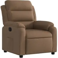 vidaXL Fauteuil relax brun Tissu