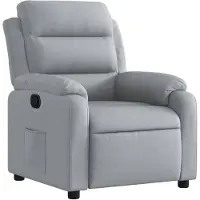 vidaXL Fauteuil relax gris clair Tissu