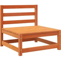 vidaXL Canapé de jardin sans accoudoirs cire marron bois de pin massif