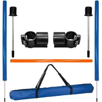 Trixie Agility Hurdle, jouet d'obstacle pour chiens, plastique, 129cm x 115cm x 3cm, bleu avec orange