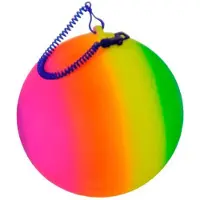 Hipo Boule arc-en-ciel sur une corde, 21cm