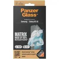 PanzerGlass Protection d'écran Matrix Recycled Ultra-Wide Fit Anti-bactérienne avec applicateur pour Samsung Galaxy A25 (5G)