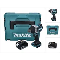 Makita DTW 701 T1J Clé à choc sans fil 18 V 700 Nm 1/2'' XPT Brushless + 1x batterie 5,0 Ah + Makpac - sans chargeur