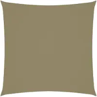 vidaXL Voile d'ombrage Oxford Tissu Carré 4x4 m Beige