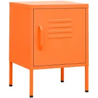 vidaXL Table de chevet Rose 35x35x51 cm Acier