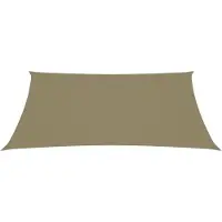 The Living Store Voile d'ombrage Oxford Rectangulaire 2,5x3,5 m Beige