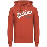 Jack & Jones Logo 2 Col Plus Size Hoodie Orange 2XL Homme