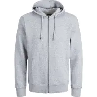 Jack & Jones Bradley Plus Size Full Zip Sweatshirt Gris 8XL / Regular Homme