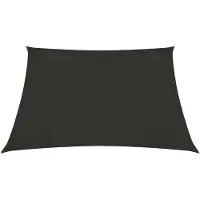 The Living Store Voile d'ombrage Oxford rectangulaire 2,5x3 m Anthracite