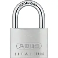 ABUS 64TI/50 B/DFNLI Titalium-Vorhängeschloss vers. schl. SB verpackt 50mm