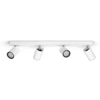 Philips Leuchten - Lampe de table design d'extérieur blanche rechargeable incl. LED IP44 - Joaquin I éclairage extérieur - plastique rond - I (non interchangeable) LED