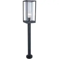 Lutec Lampadaire d'extérieur pour jardin, modèle FLAIR noir, 7288801012