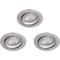 Philips Funktional Spot à encastrer, spot à encastrer, ampoule non remplaçable, LED, 2700 K, 350 lm, nickel