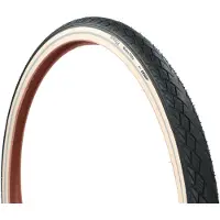 Dresco Pneu extérieur anti-crevaison Metro Elite 28 x 1,75 (47-622) réfléchissant noir/crème