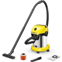 Kärcher Wd 3-18 S V-17/20 Vacuum Cleaner Jaune One Size / EU Plug 220V