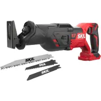 Skil 3480 CB Akku Säbelsäge (20 V, zum Zuschneiden 29 mm Hublänge, LED-Leuchte)