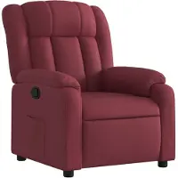 vidaXL Fauteuil relax rouge vin Tissu