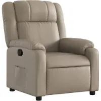 vidaXL Fauteuil relax cappuccino brun similicuir
