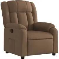 vidaXL Fauteuil relax brun Tissu