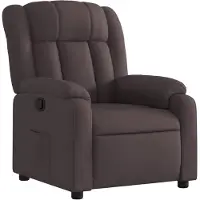 vidaXL Fauteuil relax brun foncé Tissu