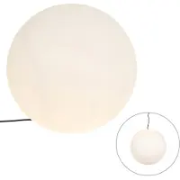 QAZQA Lampe d'extérieur moderne blanche 56 cm IP65 - Nura