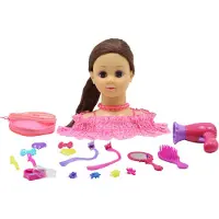 Happy Friend - Tête de coiffure Cheveux bruns (504405)