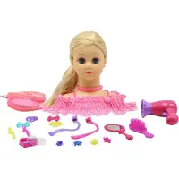 Happy Friend - Tête de coiffure cheveux blonds (504404)