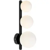 Markslöjd PURO Wall 3L Black/Opal IP44