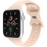 IMoshion Bracelet en silicone⁺ pour Apple Watch | 44/45/46/49 mm - Taille M/L - Sand Pink