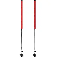 Les batons d'Alain - Bâtons de ski de randonnée - Cerise - Taille 135 cm - Rouge