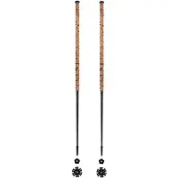 Les batons d'Alain - Bâtons de ski de randonnée - Champagne - Taille 145 cm - Marron