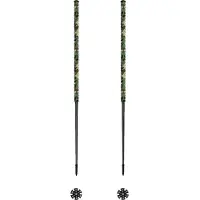 Les batons d'Alain - Bâtons de ski de randonnée - Camo Vert - Taille 145 cm