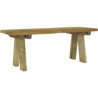 vidaXL Banc de jardin 110 cm bois de pin massif imprégné