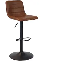 Sonstiges Bronx71 Tabouret de bar cuir Boston hauteur réglable cognac 60-76 cm