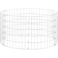 vidaXL Composteur de jardin Ø100x50 cm Acier galvanisé