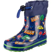 Beck Bottes en caoutchouc 'Traffic' bleu marine / mélange de couleurs