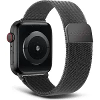 Decoded Bracelet de traction milanais (42 mm, 44 mm, 45 mm, Acier inoxydable, Acier inoxydable), Sangles de montre, Noir