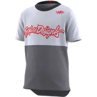 Troy Lee Designs Flowline Maillot Enduro manches courtes Blanc 8 ans Garçon Blanc 8 ans