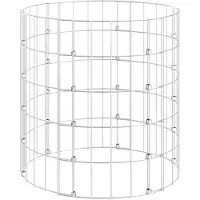 vidaXL Composteur De Jardin Ã50x50 Cm Acier Galvanisã