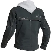 Lindstrands Veste textile moto Bjurs, noir/gris clair, 52