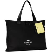 Replay sac shopper sac à épaule Shopper Black noir