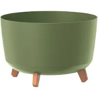 Prosperplast Pot De Fleurs Gracia Standard Dgrl400-5615c Couleur Verte 21,5l