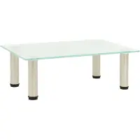 vidaXL Table TV Mat 40x35x17 cm verre trempé