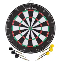 Northio Cible de fléchettes Masterdarts 45cm x 2 cm avec 2 jeux de fléchettes