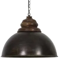 Light & Living Lampe pendante de campagne Leia Ø 52cm noir
