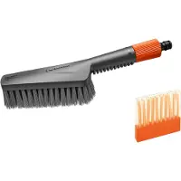 Gardena Cleansystem S Hard Bristle Cleaning Brush Set Orange
