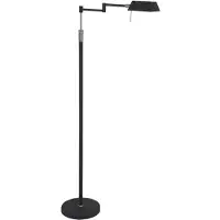 Steinhauer Lampadaire - noir - Karl - verre métal - lampe design - LED - 5895ZW -