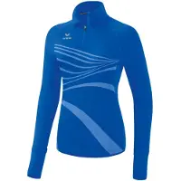 Erima Racing Half Zip Long Sleeve T-shirt Bleu 40 Femme